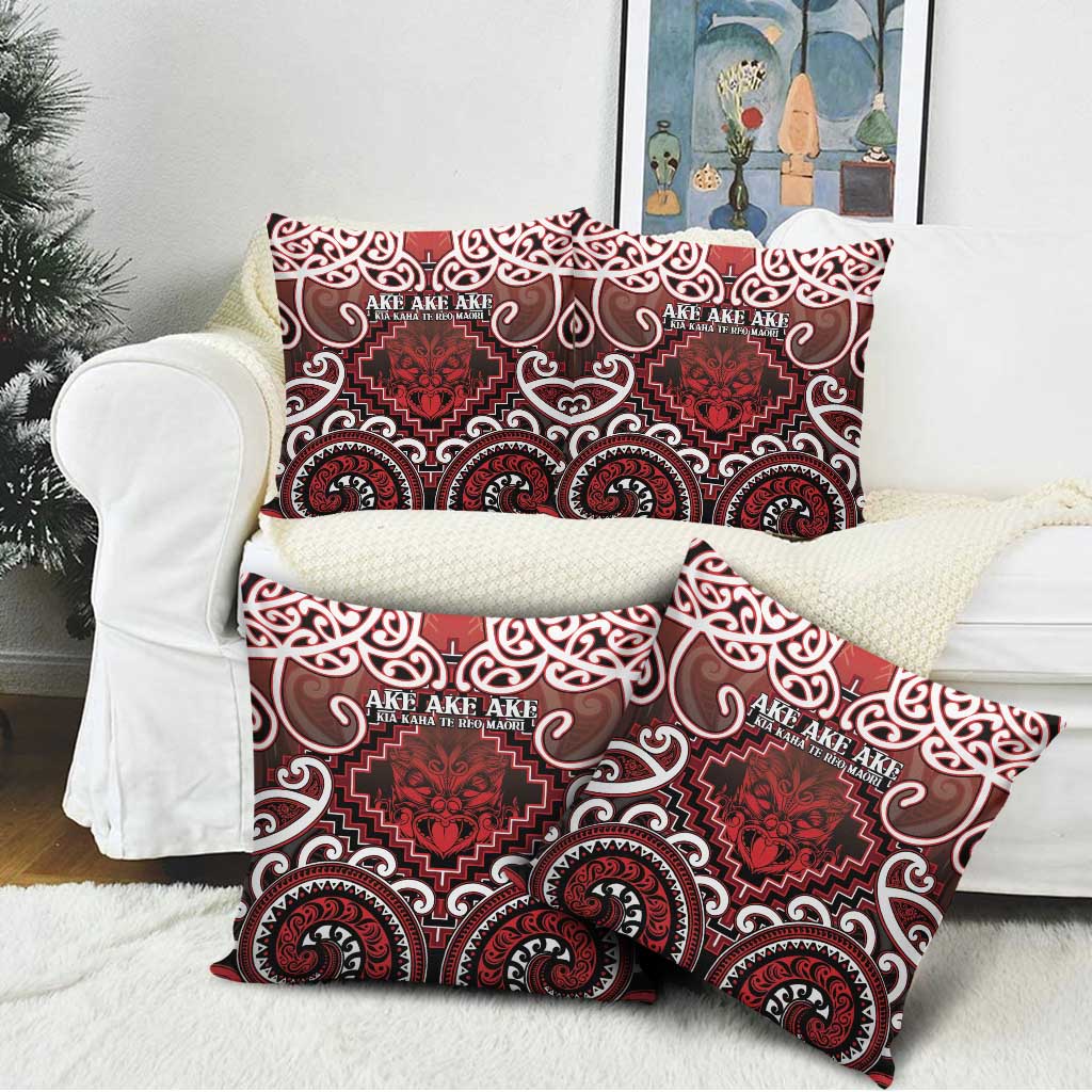 New Zealand Aotearoa Pillow Cover Te Reo Maori Ake Ake Ake - Polynesian Pride