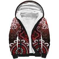 Personalised New Zealand Aotearoa Sherpa Hoodie Te Reo Maori Ake Ake Ake LT05 Unisex Red - Polynesian Pride