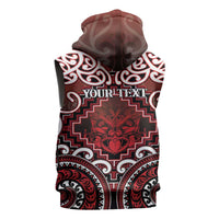 Personalised New Zealand Aotearoa Sleeveless Hoodie Te Reo Maori Ake Ake Ake LT05 - Polynesian Pride
