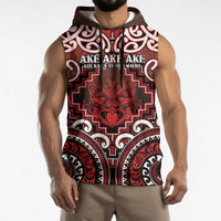 Personalised New Zealand Aotearoa Sleeveless Hoodie Te Reo Maori Ake Ake Ake LT05 - Polynesian Pride