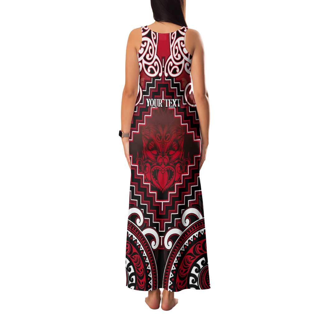Personalised New Zealand Aotearoa Tank Maxi Dress Te Reo Maori Ake Ake Ake - Polynesian Pride