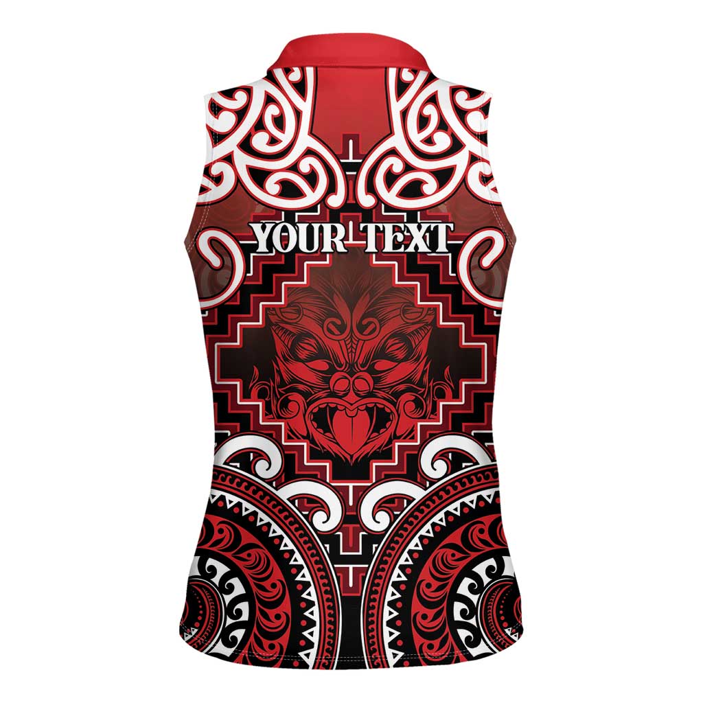 Personalised New Zealand Aotearoa Women Sleeveless Polo Shirt Te Reo Maori Ake Ake Ake LT05 - Polynesian Pride