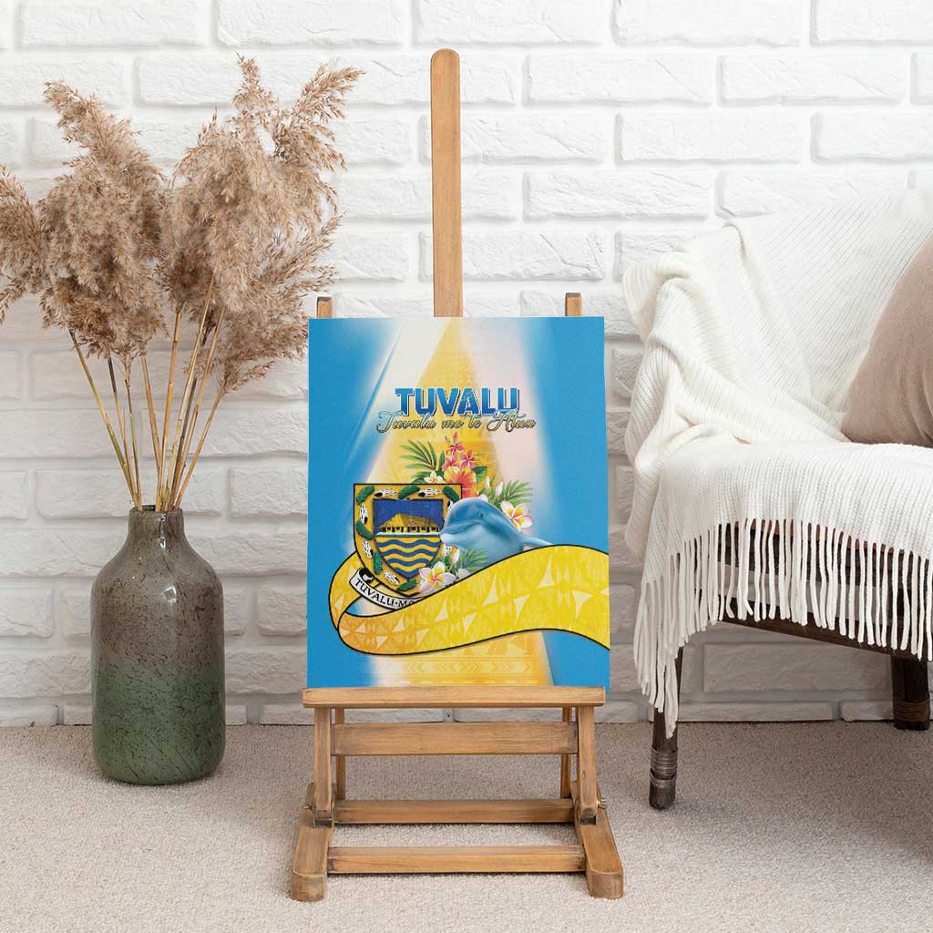Tuvalu Independence Day Canvas Wall Art Tuvalu Mo Te Atua - Polynesian Pride