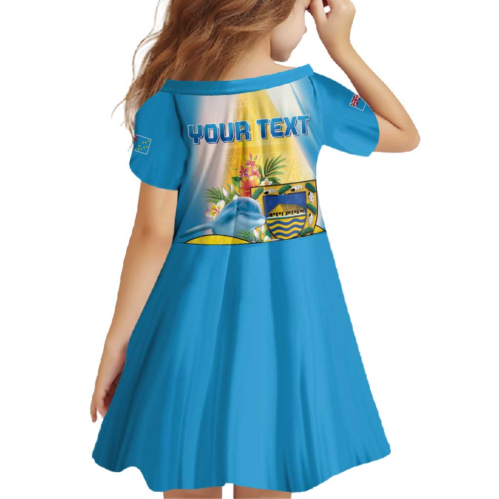 Personalised Tuvalu Independence Day Family Matching Long Sleeve Bodycon Dress and Hawaiian Shirt Tuvalu Mo Te Atua LT05 - Polynesian Pride