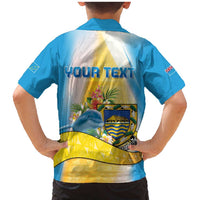 Personalised Tuvalu Independence Day Family Matching Mermaid Dress and Hawaiian Shirt Tuvalu Mo Te Atua LT05 - Polynesian Pride