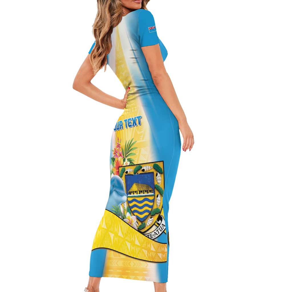 Personalised Tuvalu Independence Day Family Matching Short Sleeve Bodycon Dress and Hawaiian Shirt Tuvalu Mo Te Atua LT05 - Polynesian Pride