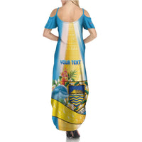 Personalised Tuvalu Independence Day Family Matching Summer Maxi Dress and Hawaiian Shirt Tuvalu Mo Te Atua LT05 - Polynesian Pride