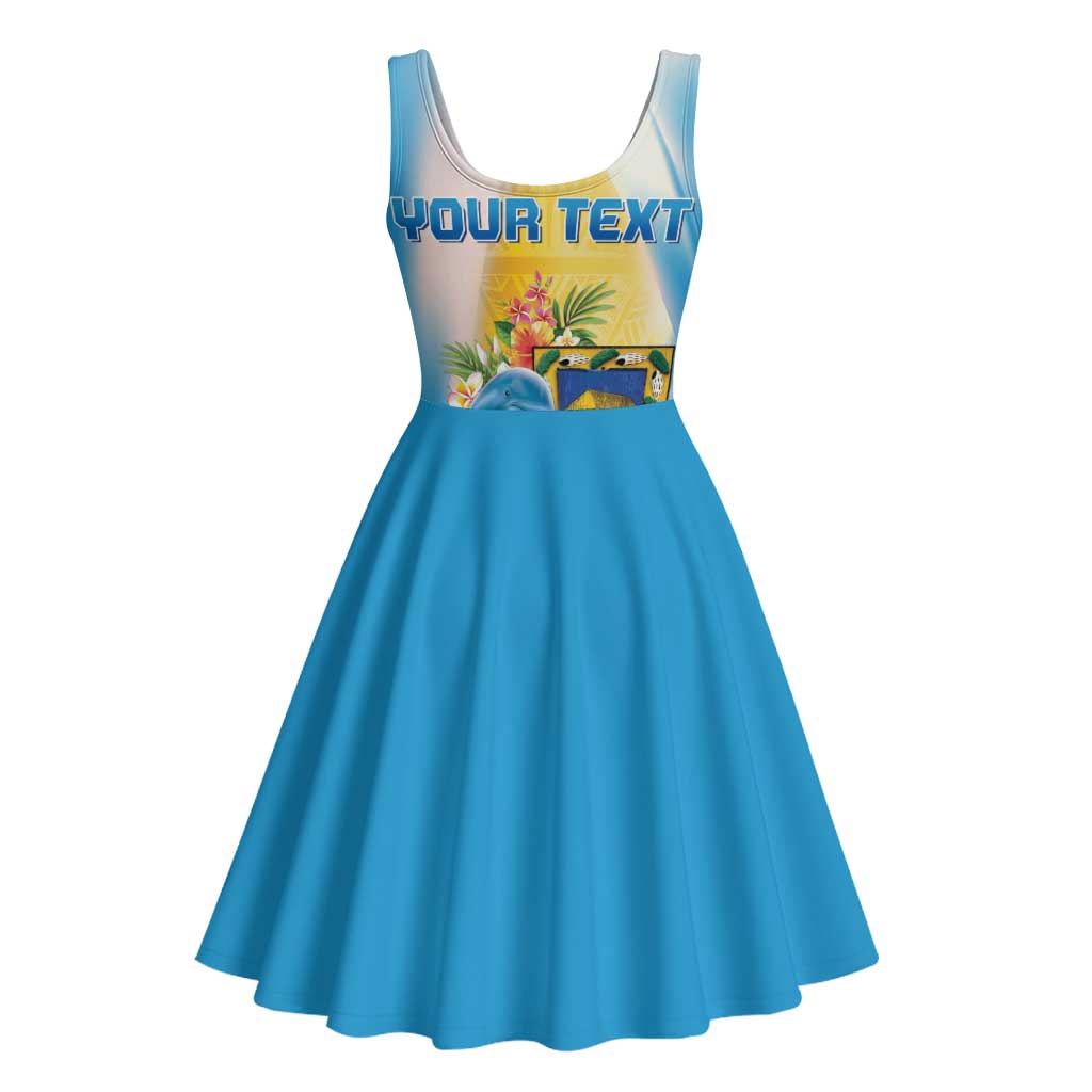 Personalised Tuvalu Independence Day Midi Dress Tuvalu Mo Te Atua LT05 - Polynesian Pride