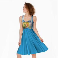 Personalised Tuvalu Independence Day Midi Dress Tuvalu Mo Te Atua LT05 - Polynesian Pride