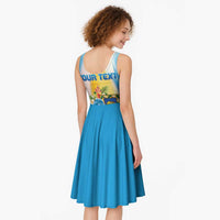 Personalised Tuvalu Independence Day Midi Dress Tuvalu Mo Te Atua LT05 - Polynesian Pride