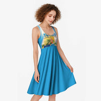 Personalised Tuvalu Independence Day Midi Dress Tuvalu Mo Te Atua LT05 - Polynesian Pride
