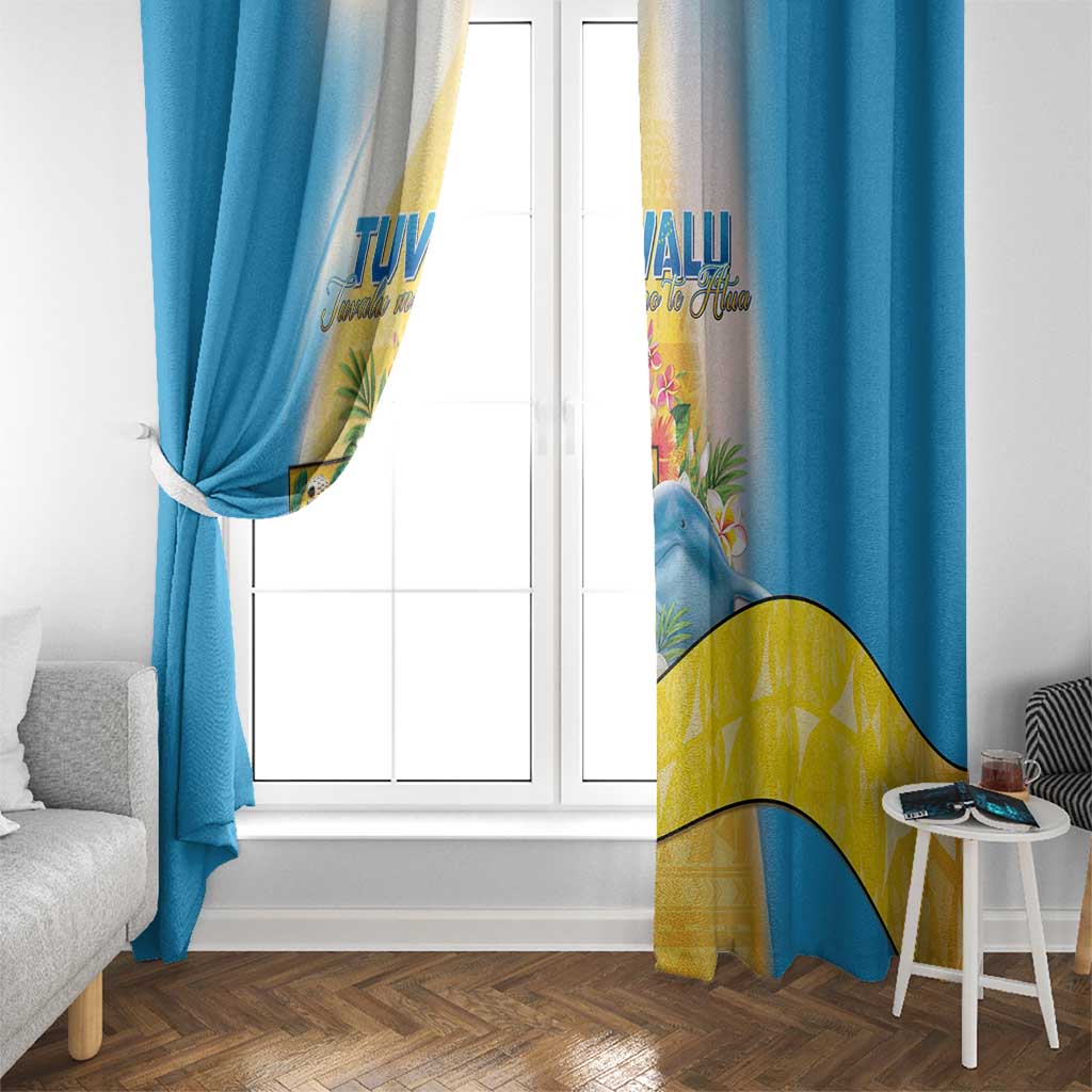 Tuvalu Independence Day Window Curtain Tuvalu Mo Te Atua - Polynesian Pride