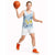 FSM Chuuk Constitution Day Basketball Jersey Polynesian Curves Plumeria - Polynesian Pride