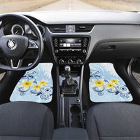 FSM Chuuk Constitution Day Car Mats Polynesian Curves Plumeria - Polynesian Pride