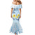 FSM Chuuk Constitution Day Family Matching Mermaid Dress and Hawaiian Shirt Polynesian Curves Plumeria - Polynesian Pride