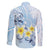 FSM Chuuk Constitution Day Family Matching Off The Shoulder Long Sleeve Dress and Hawaiian Shirt Polynesian Curves Plumeria - Polynesian Pride