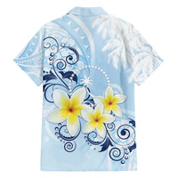 FSM Chuuk Constitution Day Family Matching Off Shoulder Maxi Dress and Hawaiian Shirt Polynesian Curves Plumeria LT05 - Polynesian Pride