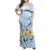 FSM Chuuk Constitution Day Family Matching Off Shoulder Maxi Dress and Hawaiian Shirt Polynesian Curves Plumeria - Polynesian Pride