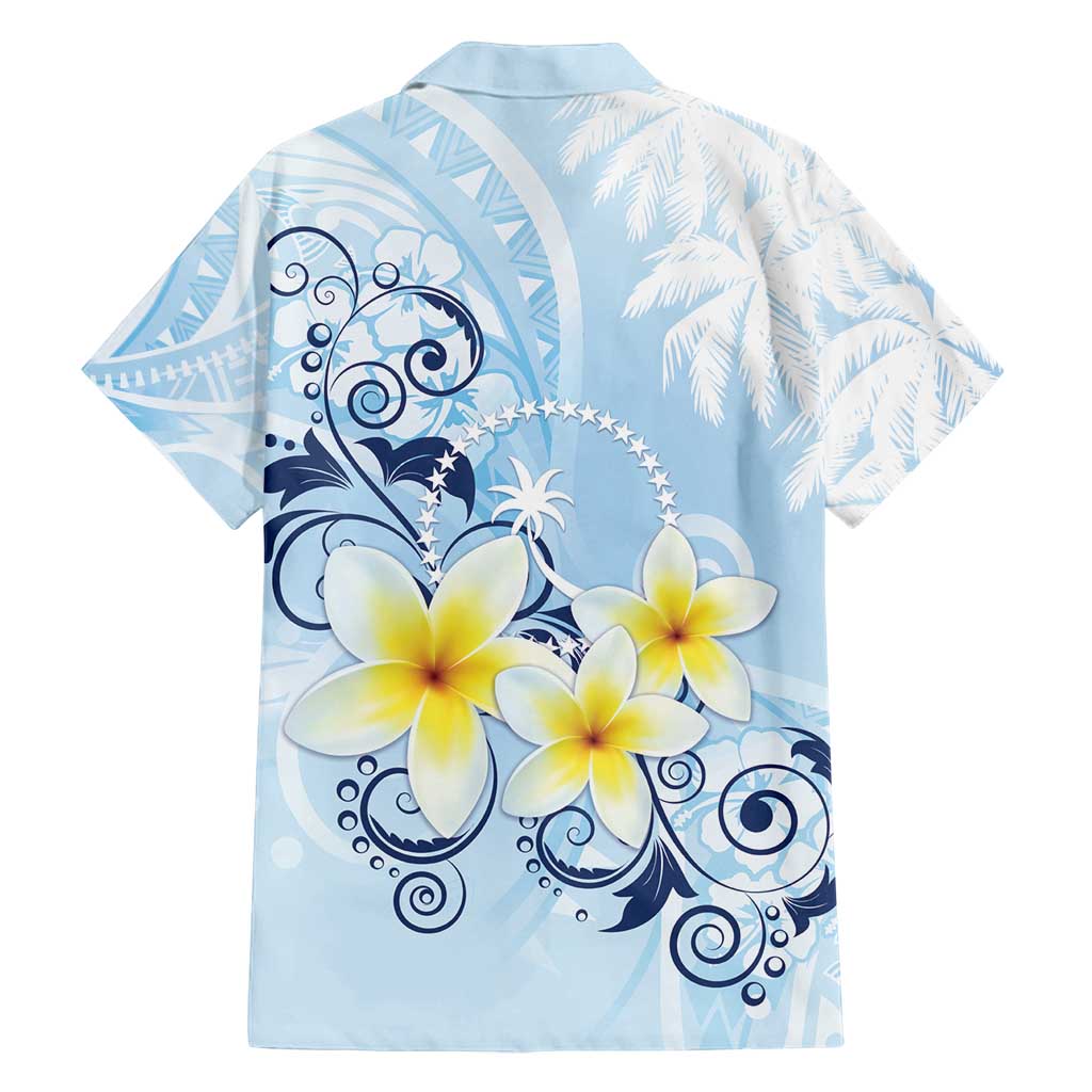 FSM Chuuk Constitution Day Family Matching Puletasi and Hawaiian Shirt Polynesian Curves Plumeria LT05 - Polynesian Pride