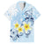 FSM Chuuk Constitution Day Family Matching Short Sleeve Bodycon Dress and Hawaiian Shirt Polynesian Curves Plumeria - Polynesian Pride
