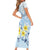 FSM Chuuk Constitution Day Family Matching Short Sleeve Bodycon Dress and Hawaiian Shirt Polynesian Curves Plumeria - Polynesian Pride