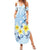 FSM Chuuk Constitution Day Family Matching Summer Maxi Dress and Hawaiian Shirt Polynesian Curves Plumeria - Polynesian Pride