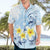 FSM Chuuk Constitution Day Hawaiian Shirt Polynesian Curves Plumeria - Polynesian Pride
