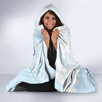FSM Chuuk Constitution Day Hooded Blanket Polynesian Curves Plumeria - Polynesian Pride