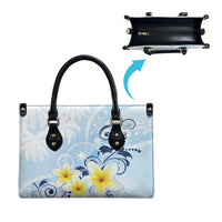 FSM Chuuk Constitution Day Leather Bag Polynesian Curves Plumeria LT05 - Polynesian Pride