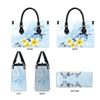 FSM Chuuk Constitution Day Leather Bag Polynesian Curves Plumeria LT05 - Polynesian Pride