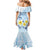 FSM Chuuk Constitution Day Mermaid Dress Polynesian Curves Plumeria - Polynesian Pride