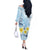 FSM Chuuk Constitution Day Off The Shoulder Long Sleeve Dress Polynesian Curves Plumeria - Polynesian Pride