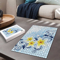 FSM Chuuk Constitution Day Puzzle Polynesian Curves Plumeria - Polynesian Pride