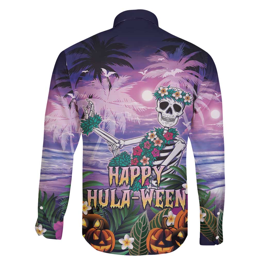Happy Hulaween Family Matching Mermaid Dress and Hawaiian Shirt Mahaloween Skeleton Dancing LT05 - Polynesian Pride