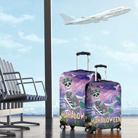 Happy Hulaween Luggage Cover Mahaloween Skeleton Dancing LT05 - Polynesian Pride