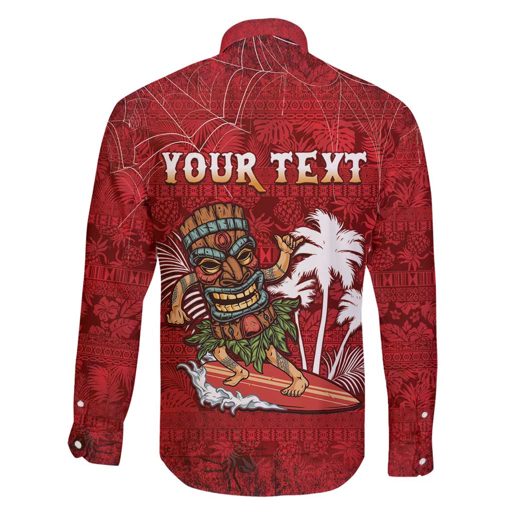 Personalised Aloha Halloween Family Matching Mermaid Dress and Hawaiian Shirt Skeleton Surfing LT05 - Polynesian Pride