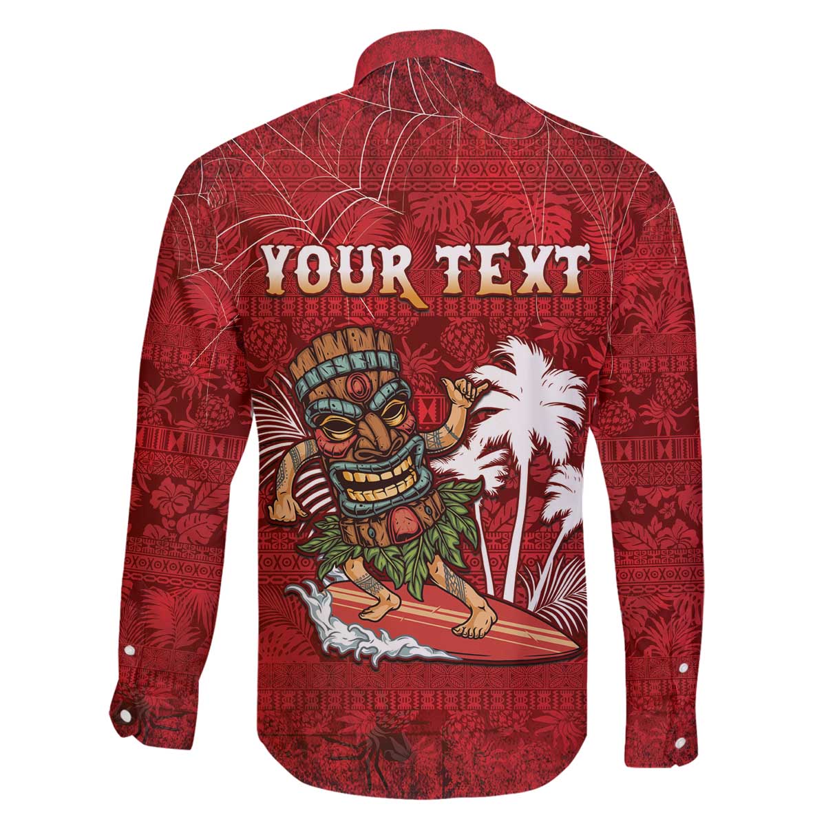 Personalised Aloha Halloween Family Matching Off The Shoulder Long Sleeve Dress and Hawaiian Shirt Skeleton Surfing LT05 - Polynesian Pride
