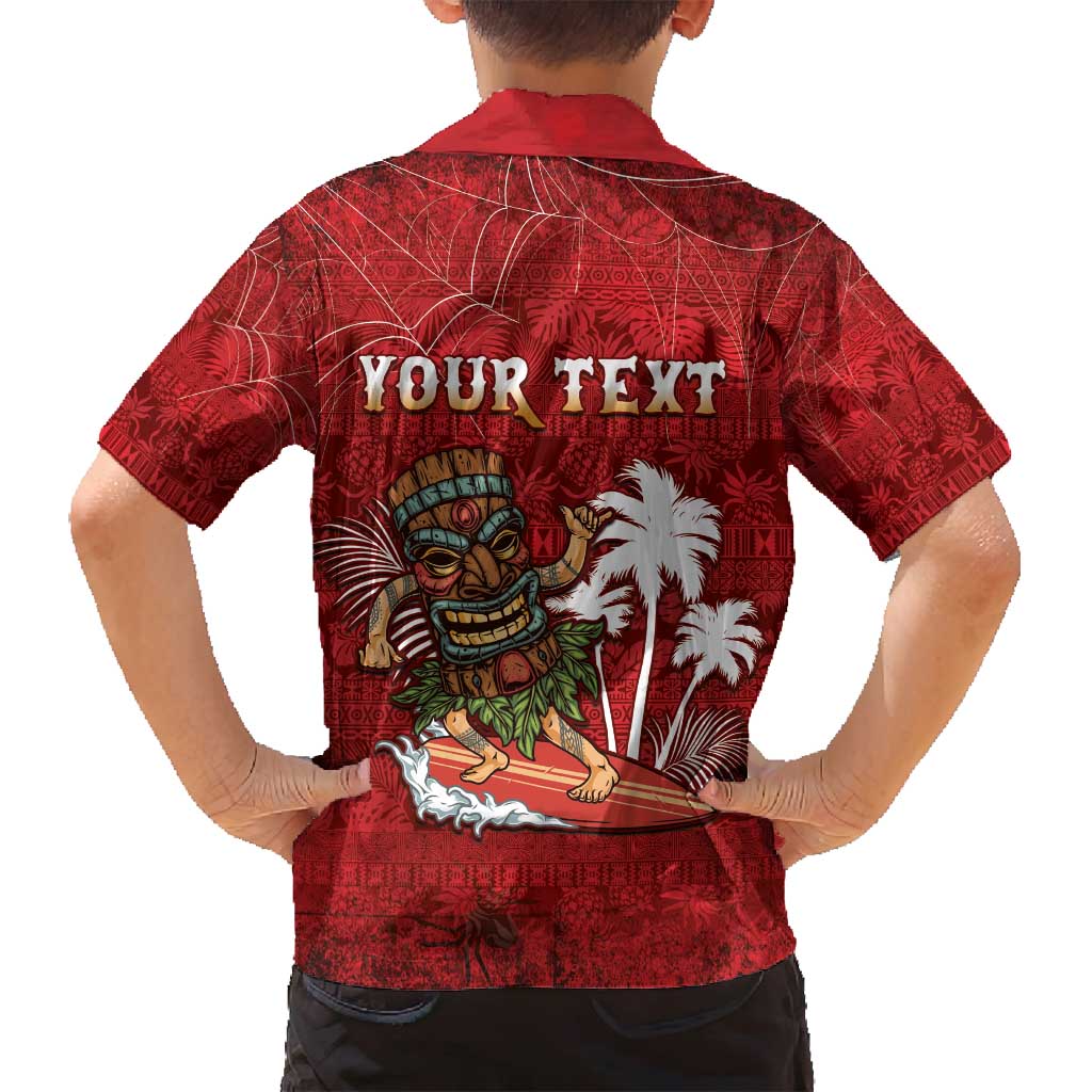 Personalised Aloha Halloween Family Matching Off Shoulder Maxi Dress and Hawaiian Shirt Skeleton Surfing LT05 - Polynesian Pride