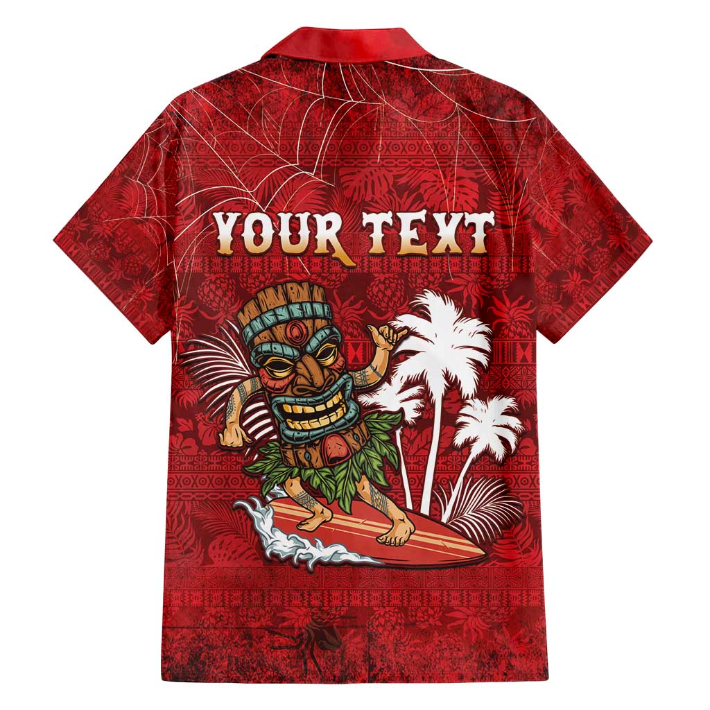 Personalised Aloha Halloween Family Matching Off Shoulder Maxi Dress and Hawaiian Shirt Skeleton Surfing LT05 - Polynesian Pride