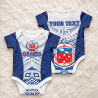 Custom Samoa Rugby Baby Onesie 2023 Pacific Championships Polynesian Pattern LT05 - Polynesian Pride