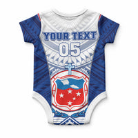Custom Samoa Rugby Baby Onesie 2023 Pacific Championships Polynesian Pattern LT05 - Polynesian Pride