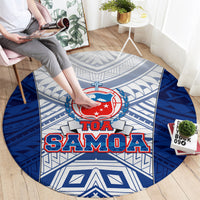 Samoa Rugby Round Carpet 2023 Pacific Championships Polynesian Pattern LT05 - Polynesian Pride