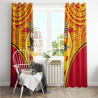 Papua New Guinea Rugby Window Curtain 2023 Pacific Championships The Kumuls LT05 - Polynesian Pride