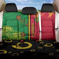 Vanuatu Happy Unity Day Back Car Seat Cover Polynesian Plumeria LT05 One Size Red - Polynesian Pride