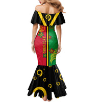 Personalised Vanuatu Happy Unity Day Family Matching Mermaid Dress and Hawaiian Shirt Polynesian Plumeria LT05 - Polynesian Pride