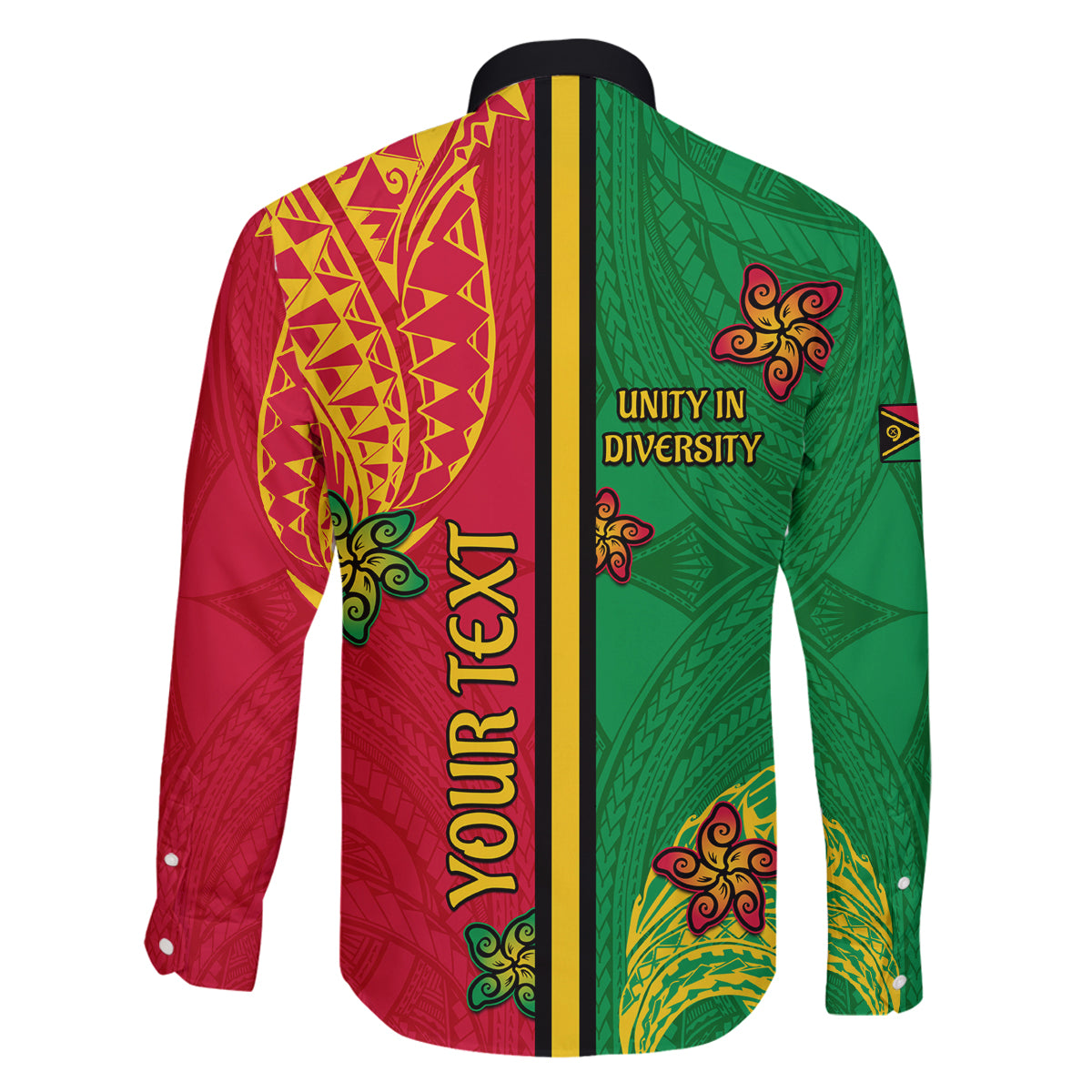 Personalised Vanuatu Happy Unity Day Family Matching Summer Maxi Dress and Hawaiian Shirt Polynesian Plumeria LT05 - Polynesian Pride