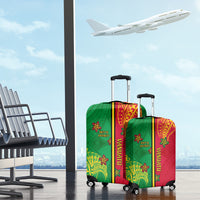 Vanuatu Happy Unity Day Luggage Cover Polynesian Plumeria LT05 - Polynesian Pride