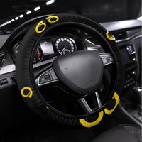 Vanuatu Happy Unity Day Steering Wheel Cover Polynesian Plumeria