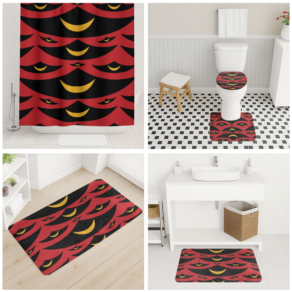 Hawaii Ahu Ula Inspired Bathroom Set Red Version LT05 - Polynesian Pride