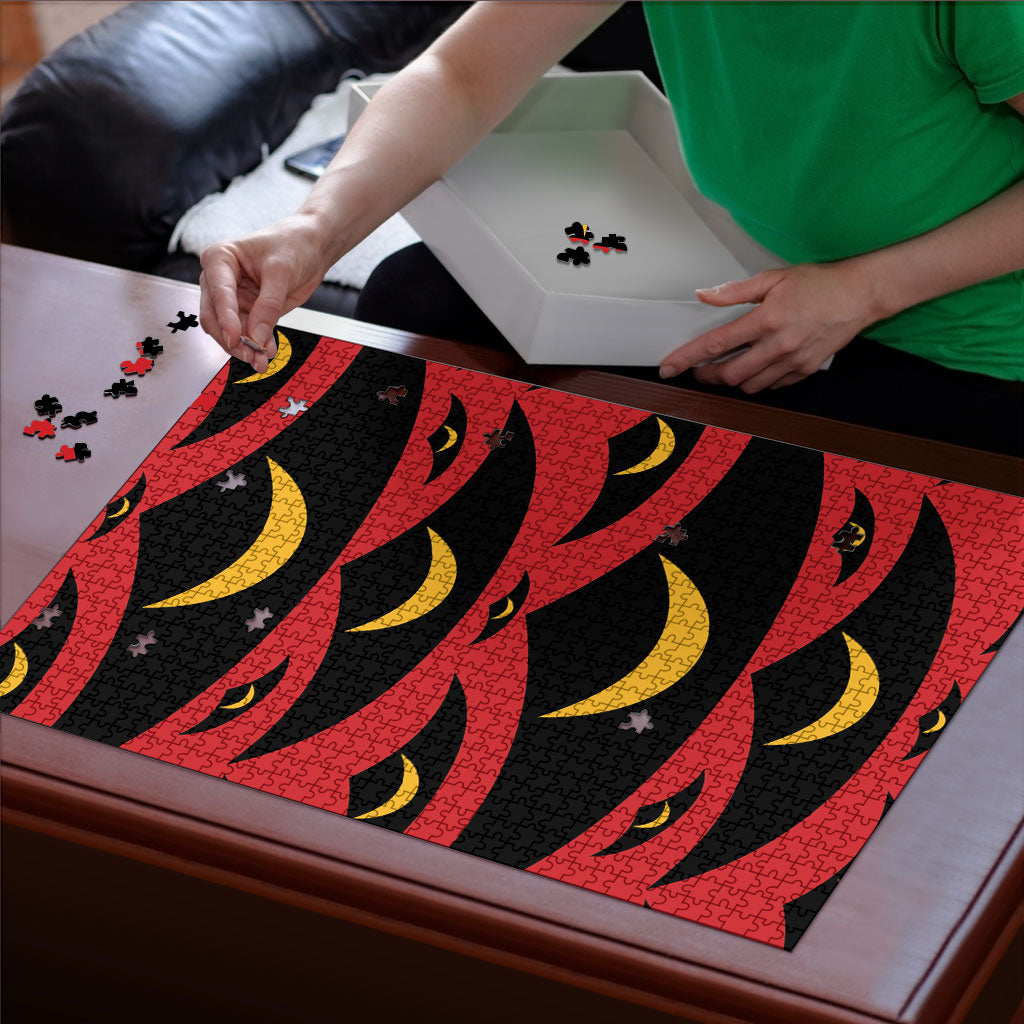 Hawaii Ahu Ula Inspired Puzzle Red Version LT05 - Polynesian Pride